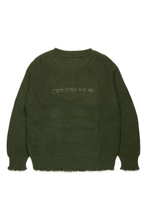 maglione in lana verde MAISON MARGIELA KIDS | M60704MM03MM6512